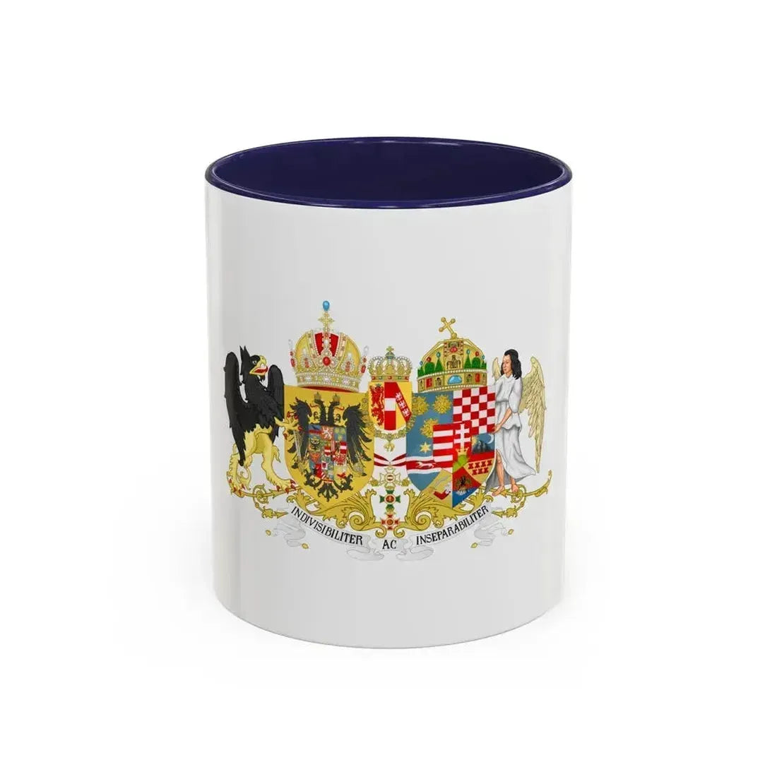 Austro-hungarian coat of arms 1914 - Accent Coffee Mug 11oz Navy - Go Mug Yourself