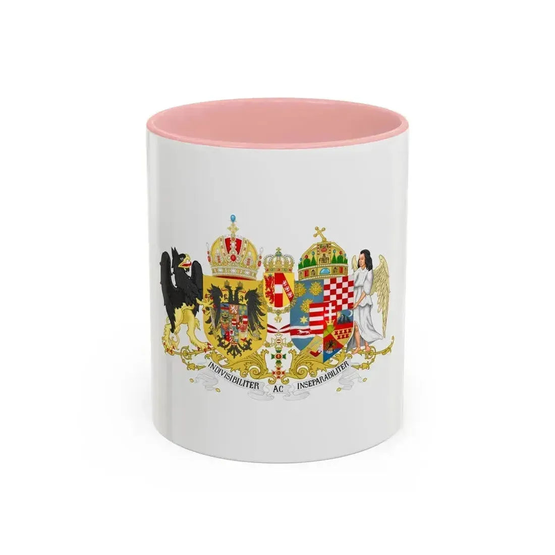 Austro-hungarian coat of arms 1914 - Accent Coffee Mug 11oz Pink - Go Mug Yourself