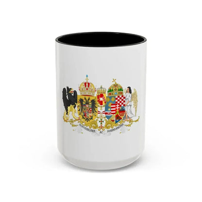 Austro-hungarian coat of arms 1914 - Accent Coffee Mug 15oz Black - Go Mug Yourself