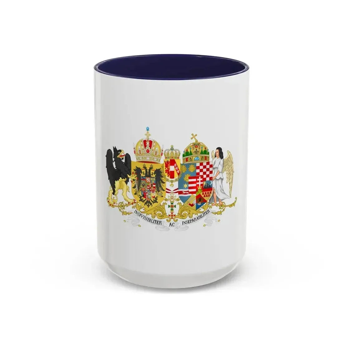Austro-hungarian coat of arms 1914 - Accent Coffee Mug 15oz Navy - Go Mug Yourself