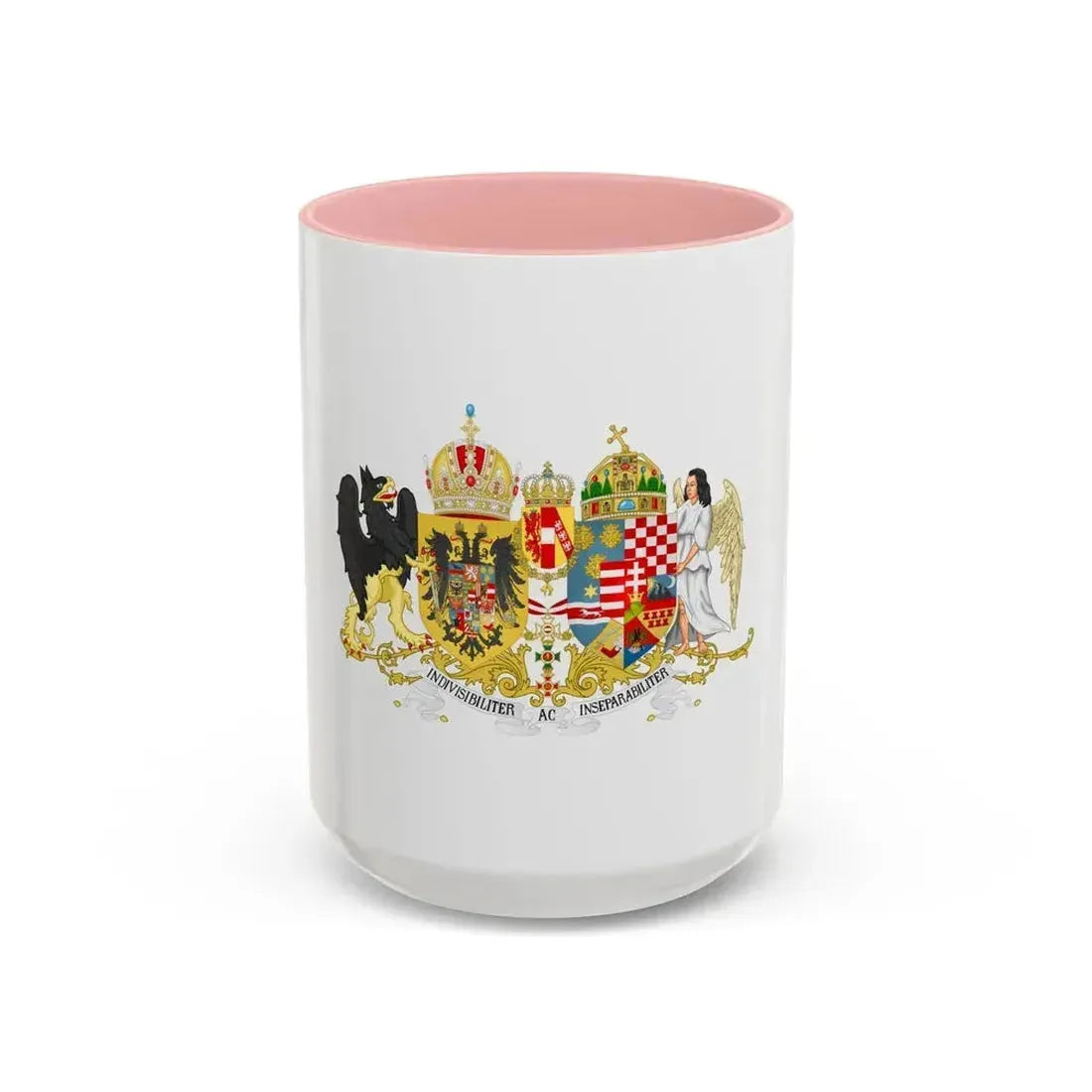 Austro-hungarian coat of arms 1914 - Accent Coffee Mug 15oz Pink - Go Mug Yourself