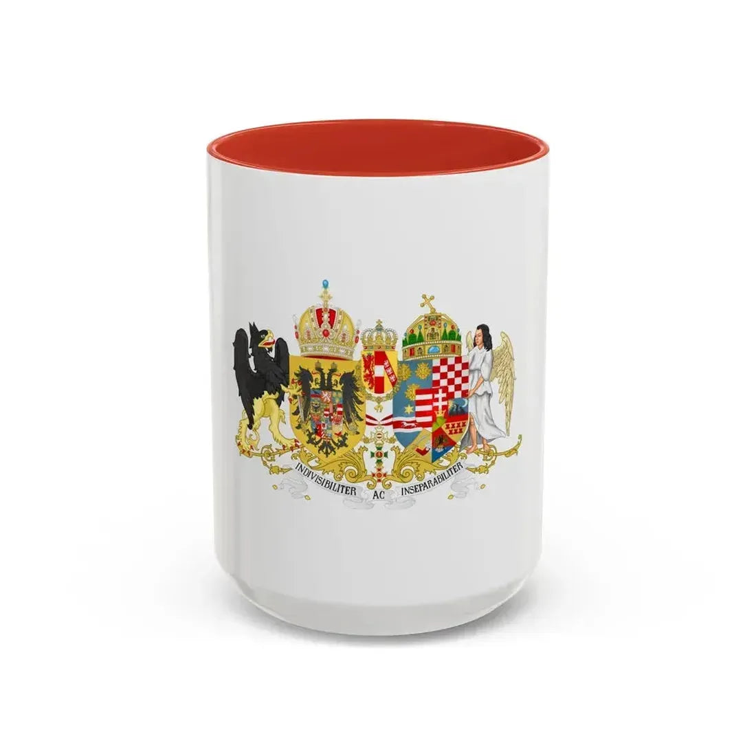 Austro-hungarian coat of arms 1914 - Accent Coffee Mug 15oz Red - Go Mug Yourself
