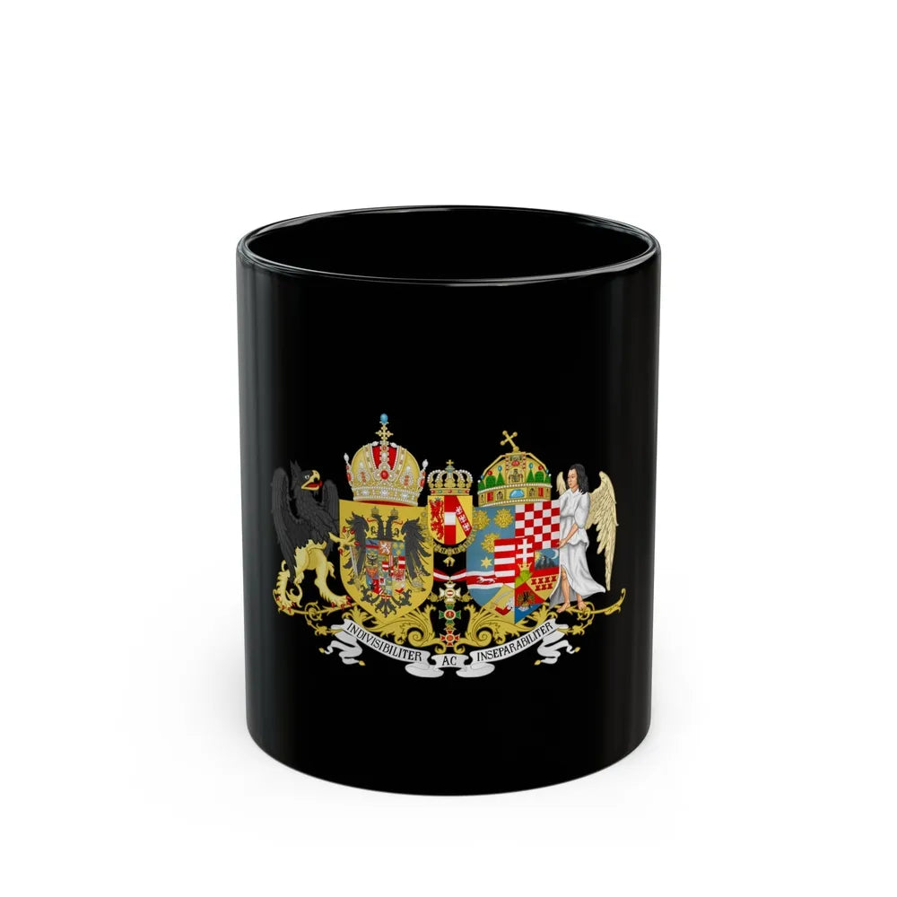 Austro-hungarian coat of arms 1914 - Black Coffee Mug-11oz-Go Mug Yourself