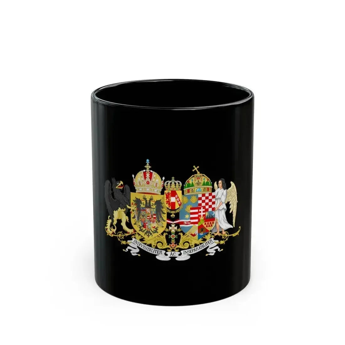 Austro-hungarian coat of arms 1914 - Black Coffee Mug 11oz - Go Mug Yourself