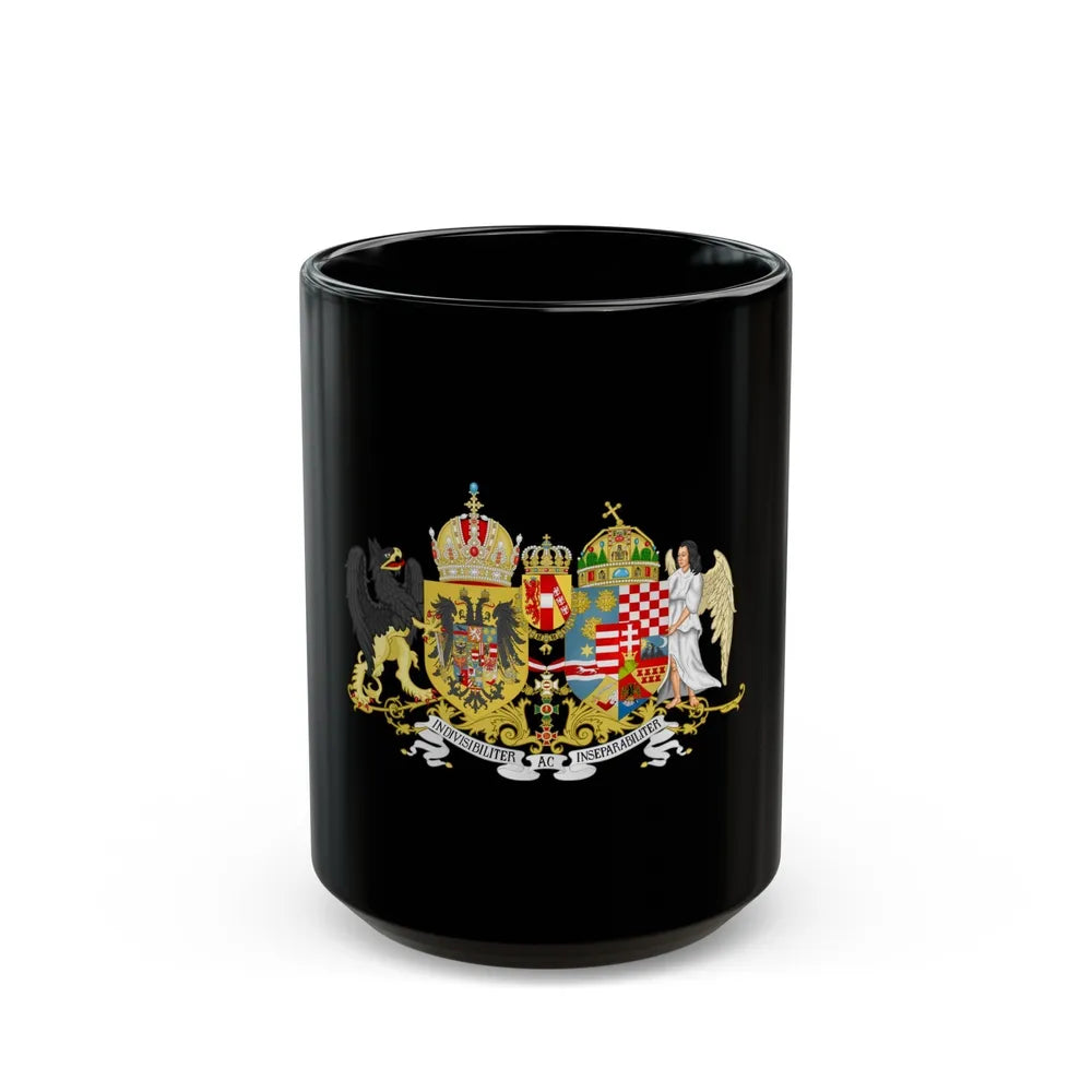 Austro-hungarian coat of arms 1914 - Black Coffee Mug-15oz-Go Mug Yourself