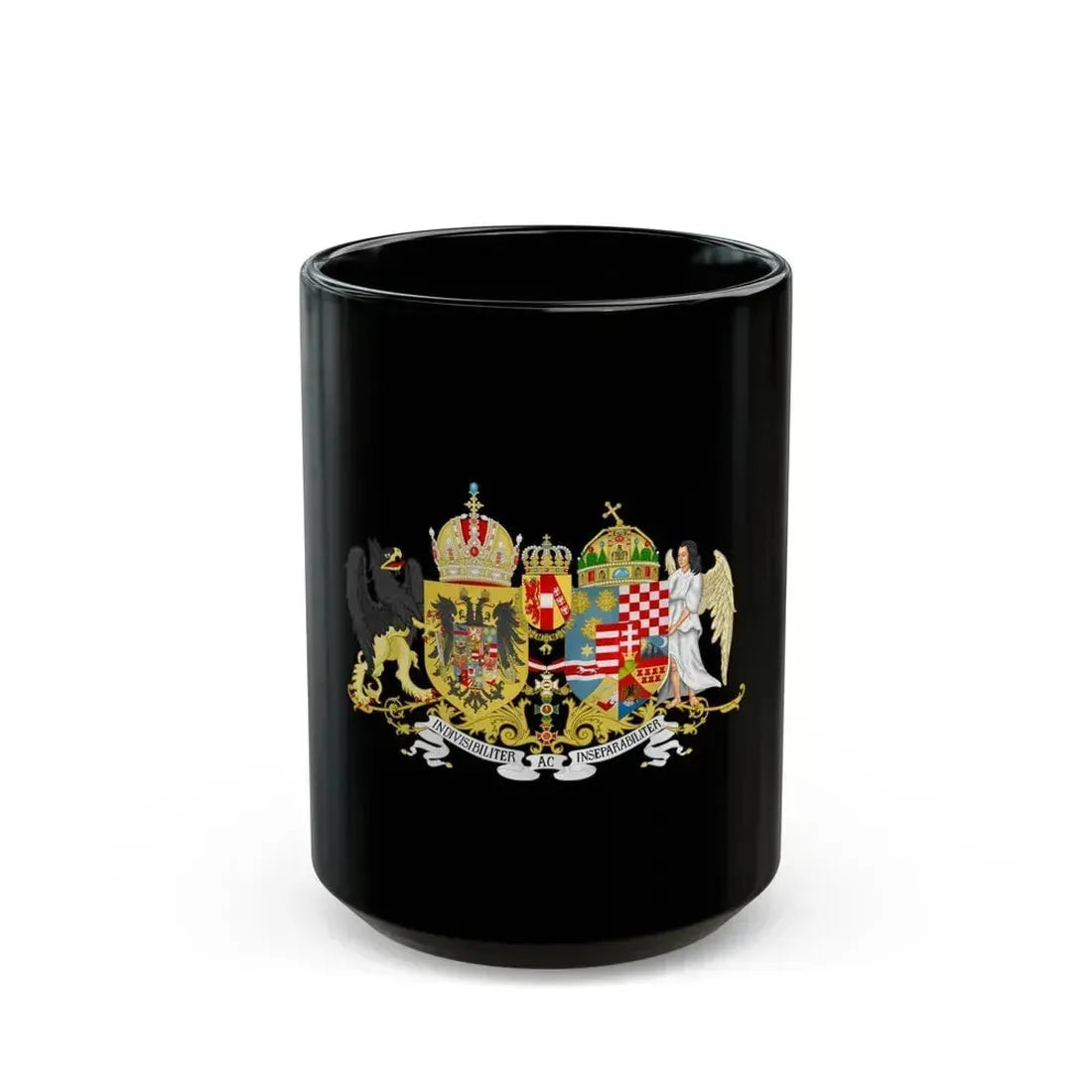 Austro-hungarian coat of arms 1914 - Black Coffee Mug 15oz - Go Mug Yourself