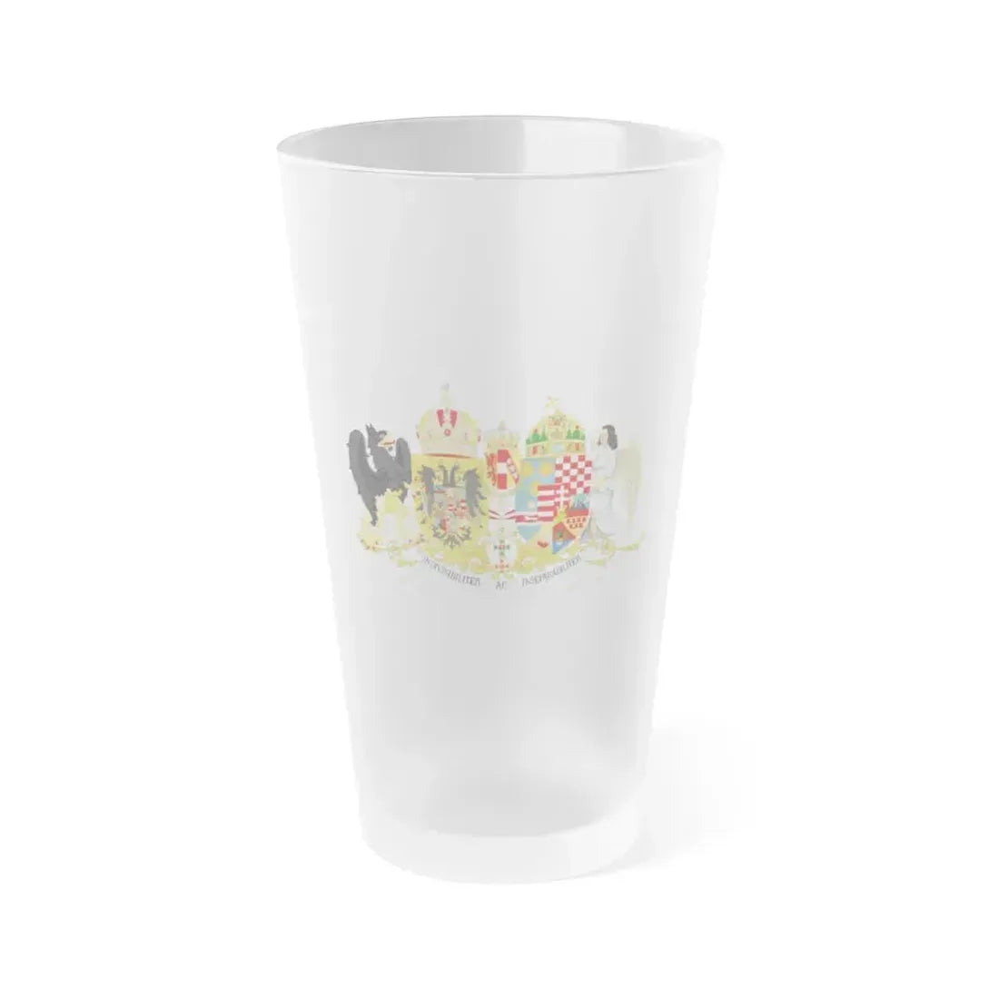 Austro-hungarian coat of arms 1914 - Frosted Pint Glass 16oz 16oz Frosted - Go Mug Yourself