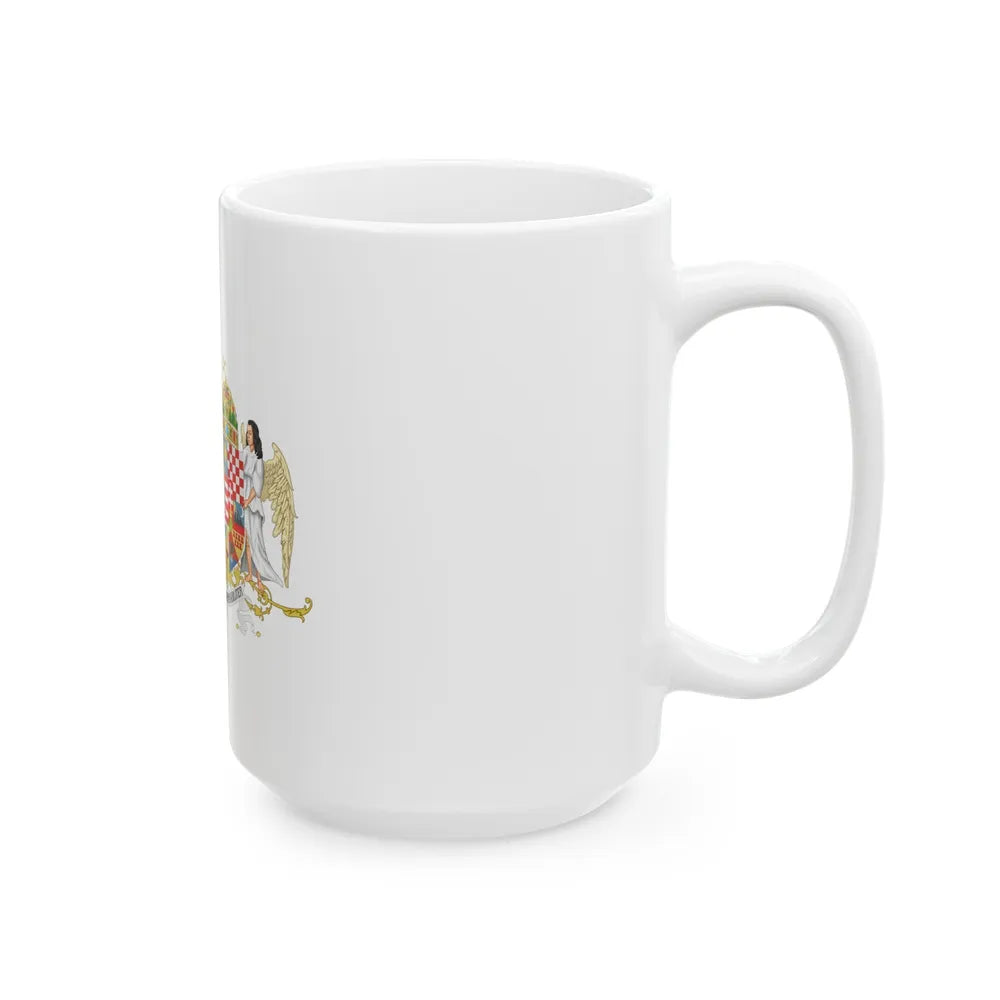 Austro-hungarian coat of arms 1914 - White Coffee Mug-Go Mug Yourself