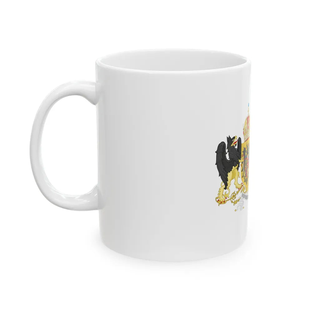 Austro-hungarian coat of arms 1914 - White Coffee Mug-Go Mug Yourself