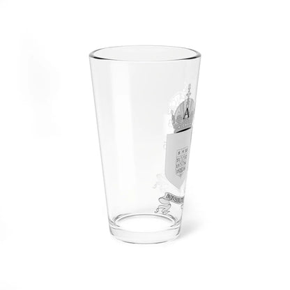 Austro-hungarian coat of arms 1914 with numbers (Austria) (Coat of Arms) Pint Glass 16oz - Go Mug Yourself