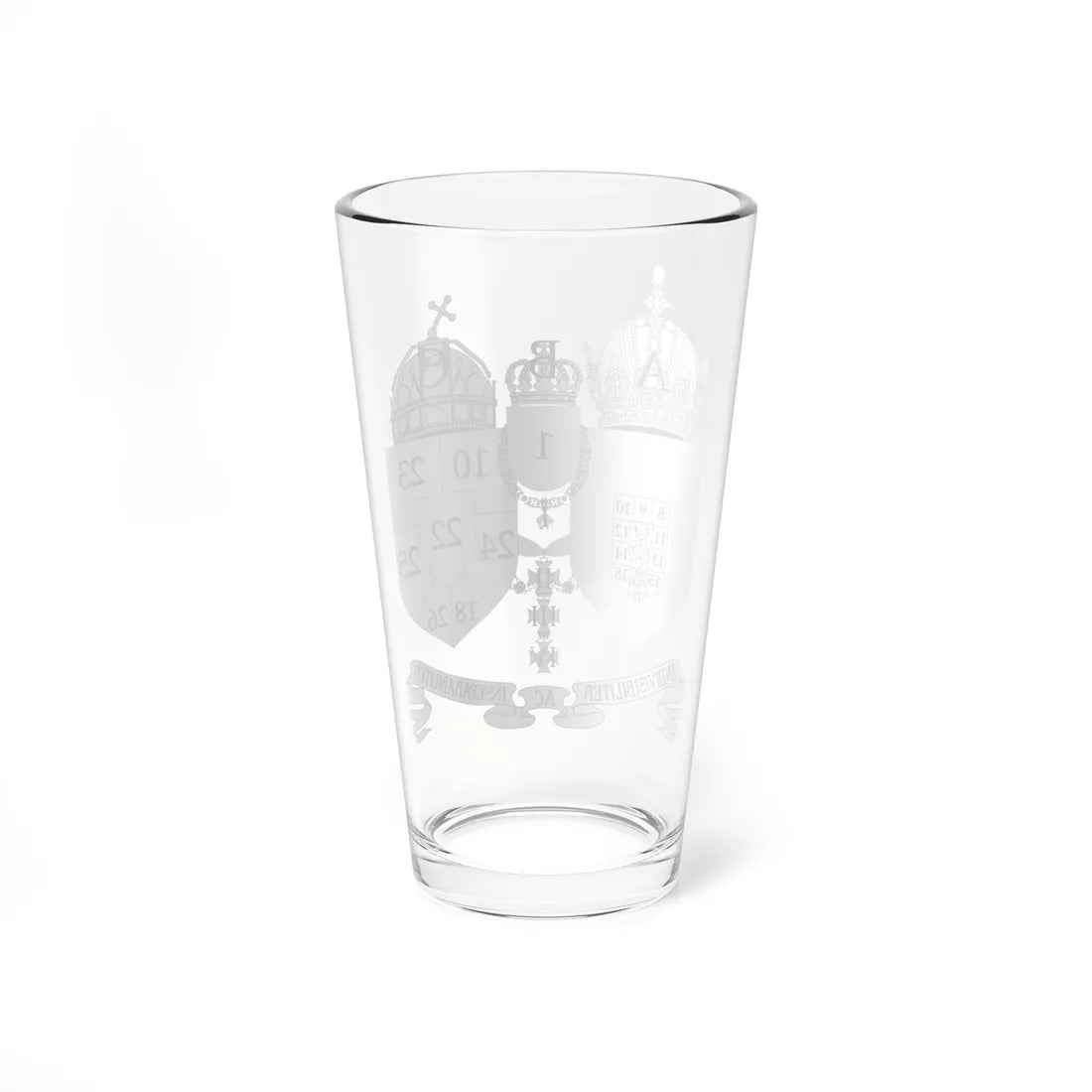 Austro-hungarian coat of arms 1914 with numbers (Austria) (Coat of Arms) Pint Glass 16oz - Go Mug Yourself