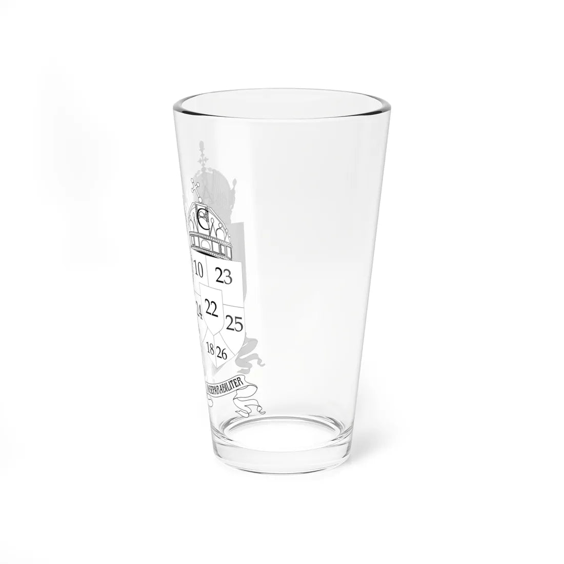 Austro-hungarian coat of arms 1914 with numbers (Austria) (Coat of Arms) Pint Glass 16oz - Go Mug Yourself