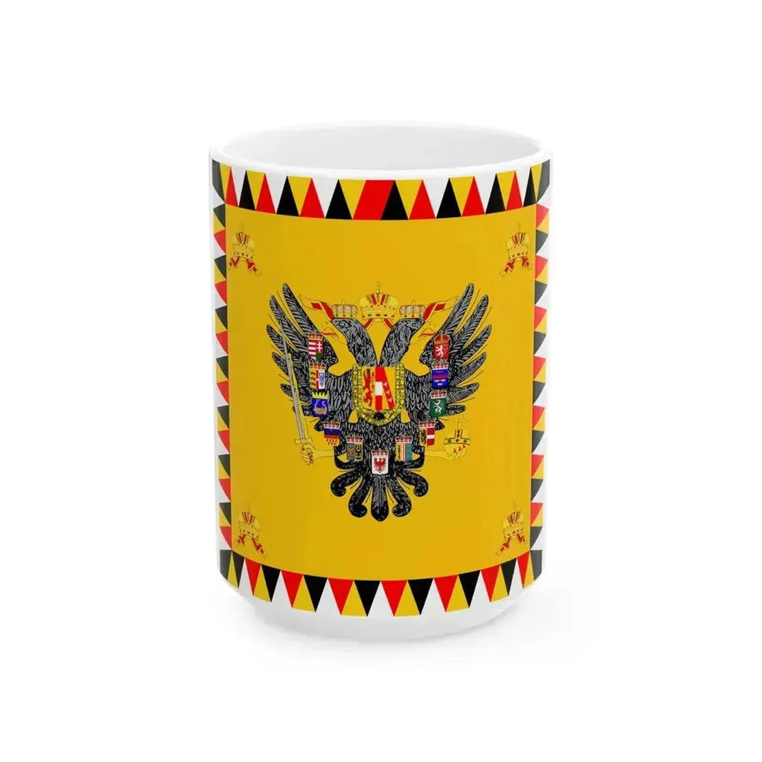 Austro-Hungarian Empress Standard Before 1915 (Austria) White Coffee Mug 15oz - Go Mug Yourself