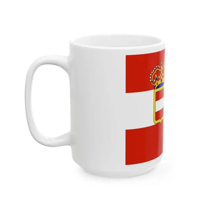 Austro-Hungarian Naval Jack 1894 (Austria) White Coffee Mug - Go Mug Yourself
