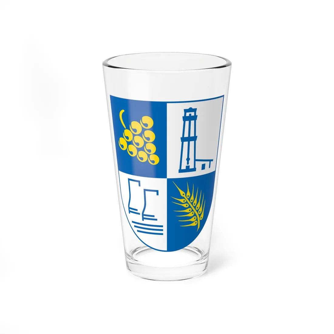 AUT Auersthal COA (Austria) (Coat of Arms) Pint Glass 16oz 16oz - Go Mug Yourself