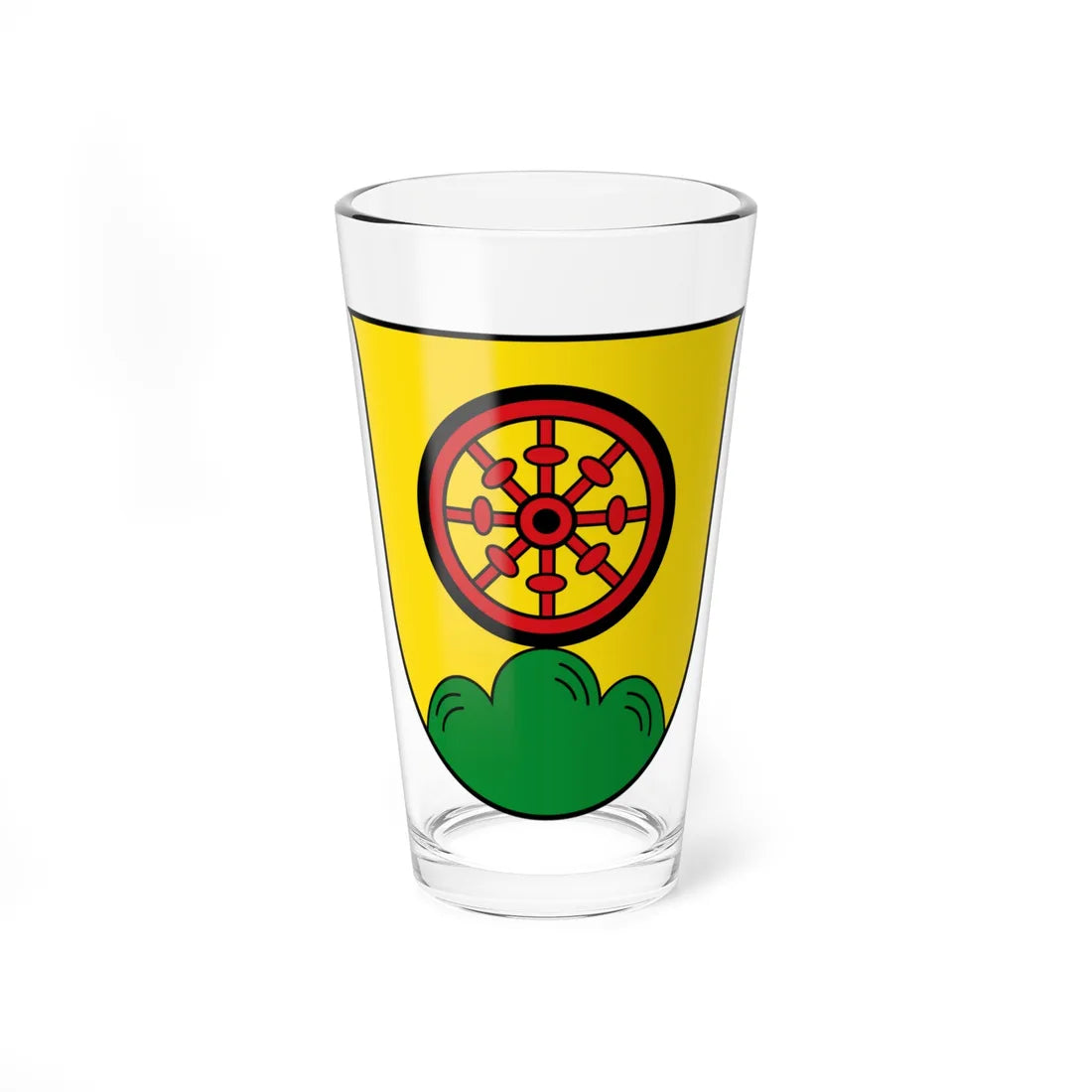 AUT Bergheim bei Salzburg COA (Austria) (Coat of Arms) Pint Glass 16oz 16oz - Go Mug Yourself