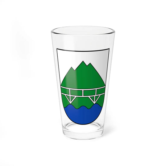 AUT Bruck an der Grossglocknerstr COA (Austria) (Coat of Arms) Pint Glass 16oz 16oz - Go Mug Yourself