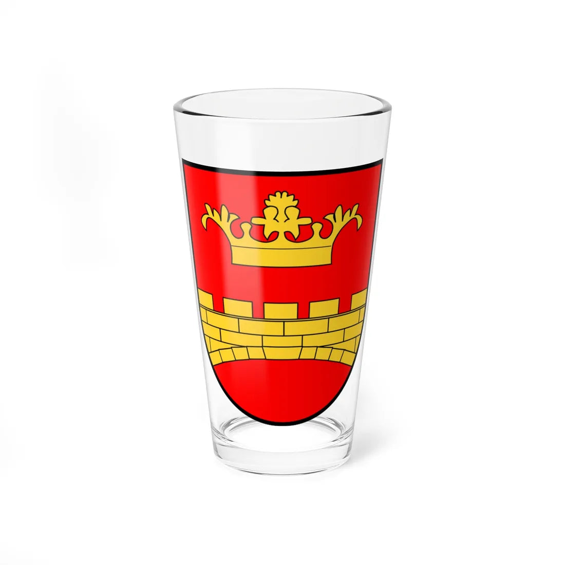 AUT Bruckneudorf COA (Austria) (Coat of Arms) Pint Glass 16oz 16oz - Go Mug Yourself