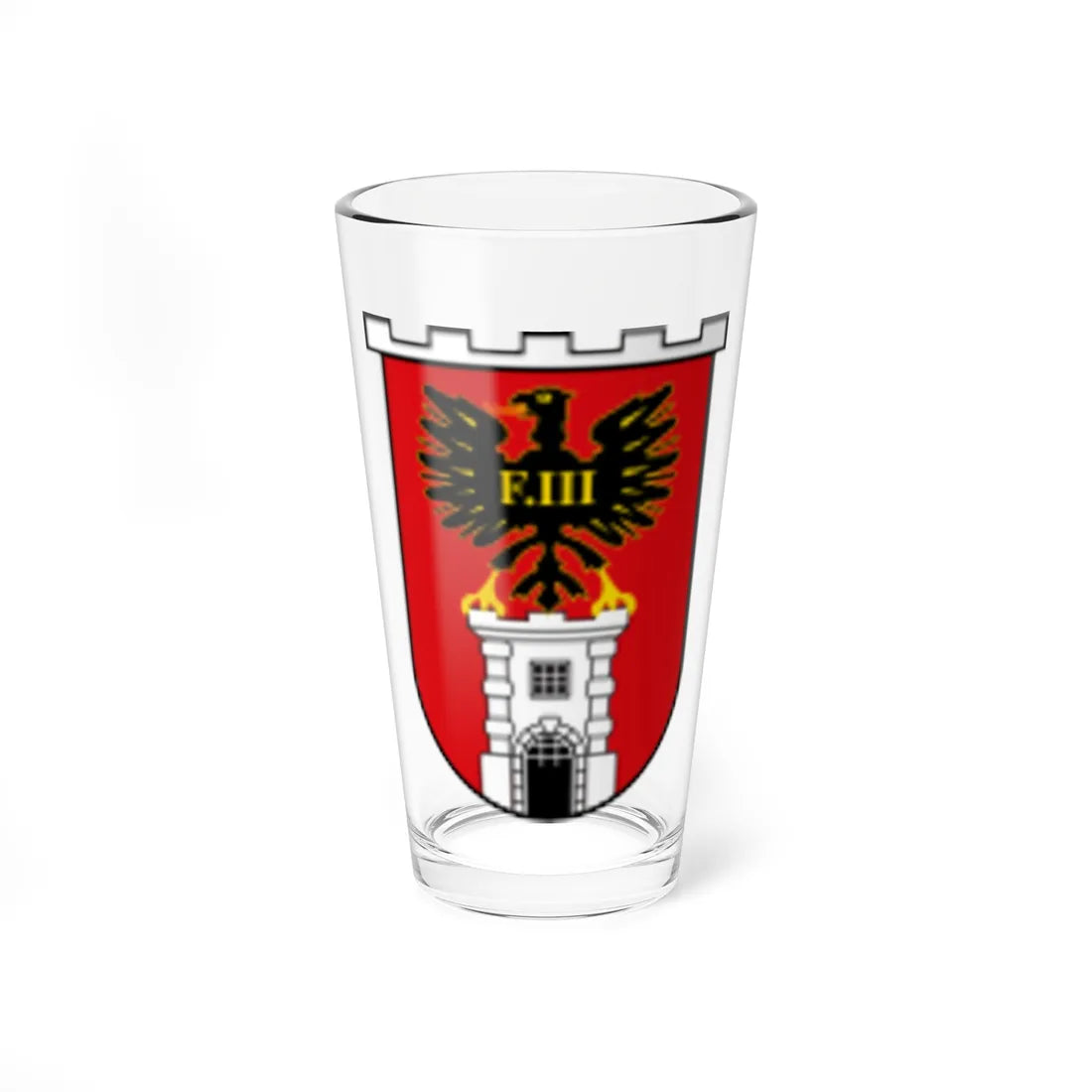 AUT Eisenstadt COA (Austria) (Coat of Arms) Pint Glass 16oz 16oz - Go Mug Yourself