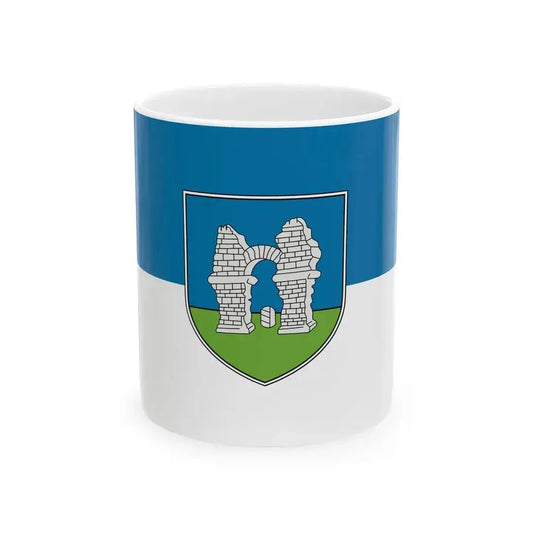 AUT Flagge Petronell-Carnuntum (Austria) White Coffee Mug 11oz - Go Mug Yourself