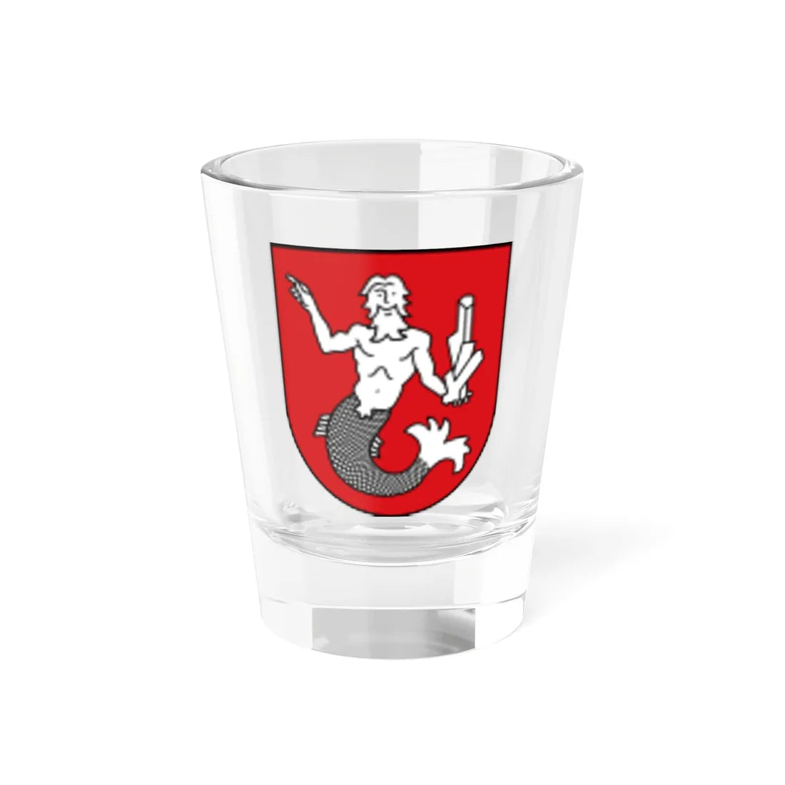 AUT Grundlsee COA (Austria) (Coat of Arms) Shot Glass 1.5oz 1.5oz - Go Mug Yourself