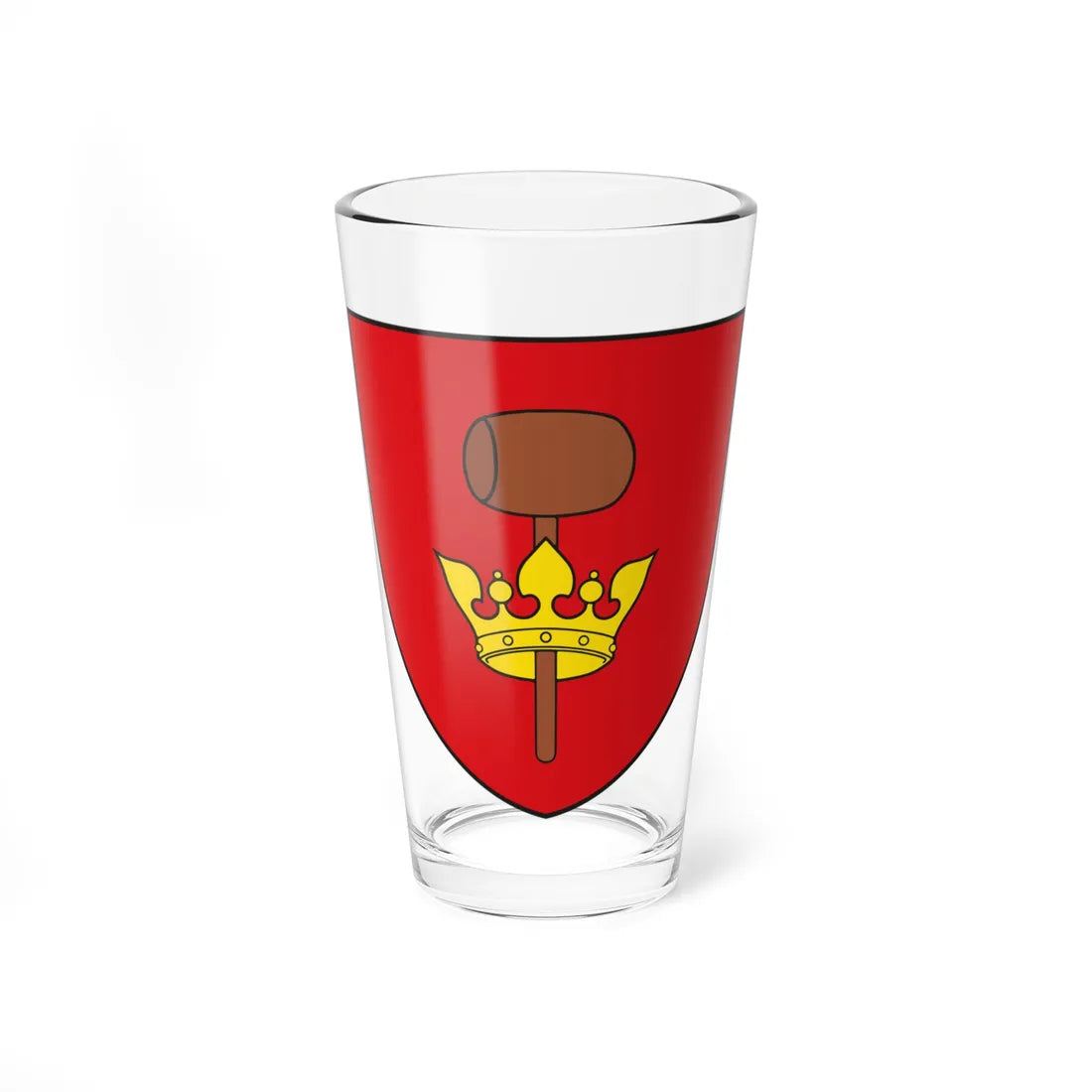 AUT Hofstetten-Grünau COA (Austria) (Coat of Arms) Pint Glass 16oz 16oz - Go Mug Yourself