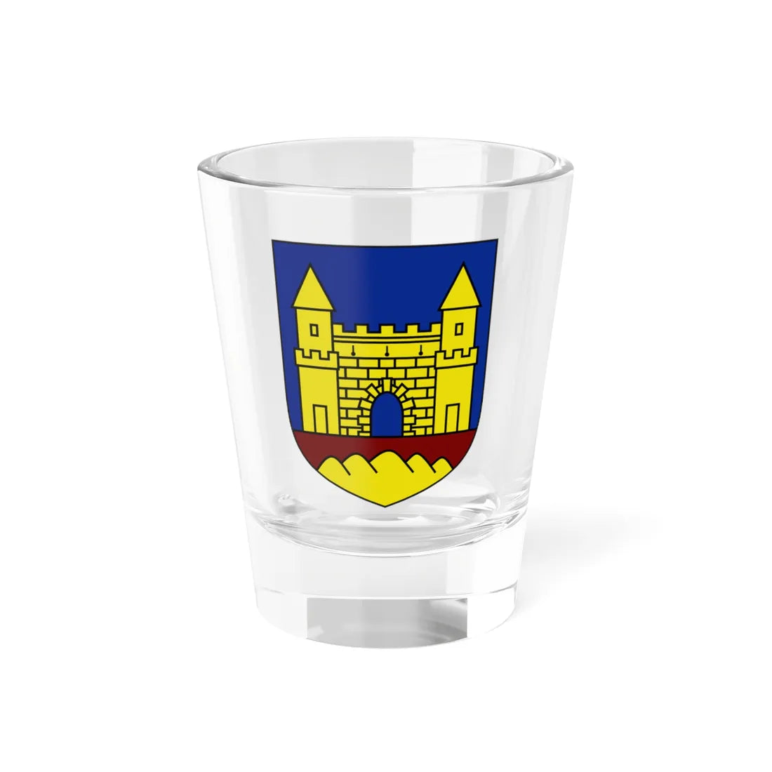 AUT Hohenau an der March COA (Austria) (Coat of Arms) Shot Glass 1.5oz 1.5oz - Go Mug Yourself
