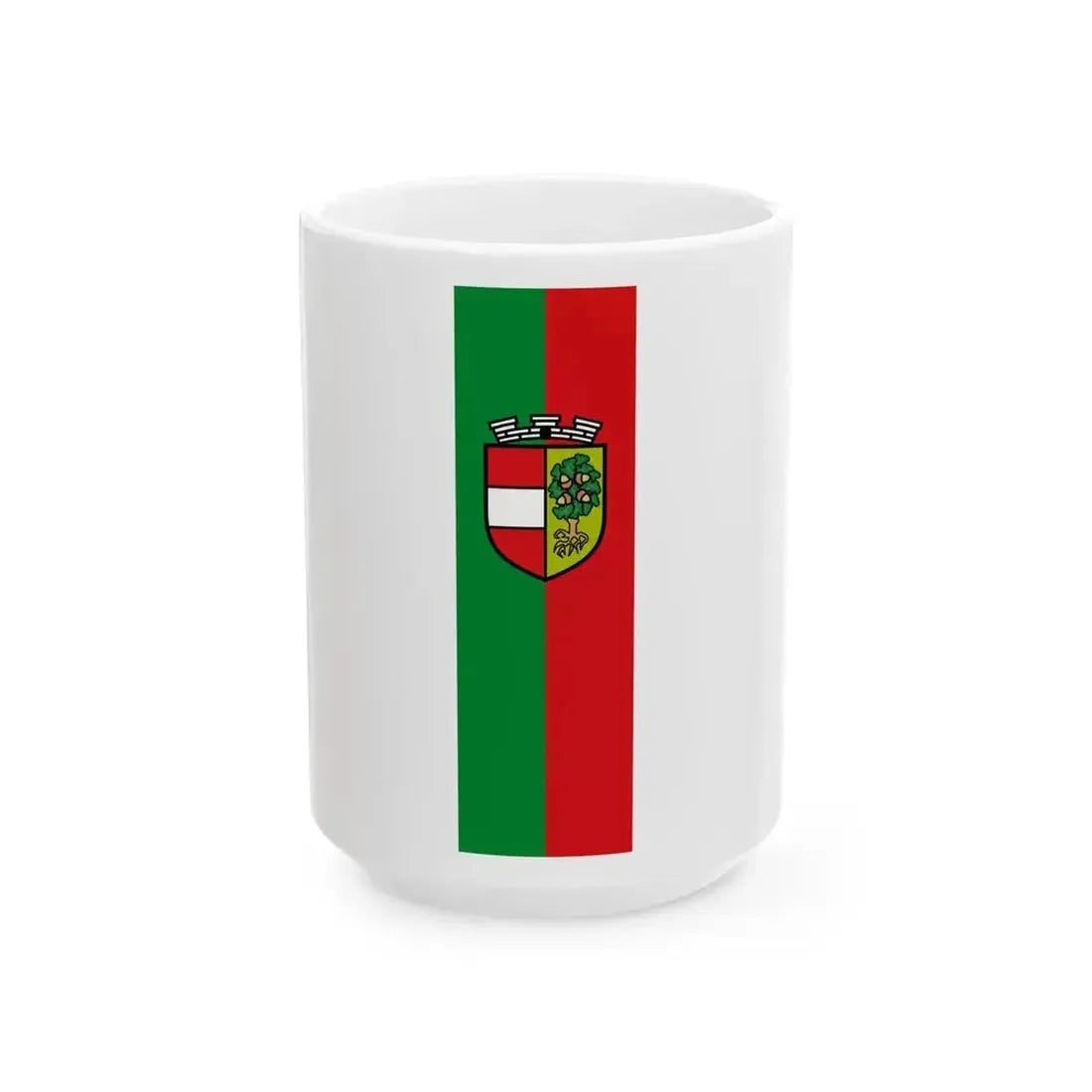 AUT Laxenburg Banner (Austria) White Coffee Mug 15oz - Go Mug Yourself