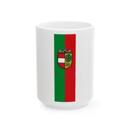 AUT Laxenburg Banner (Austria) White Coffee Mug 15oz - Go Mug Yourself