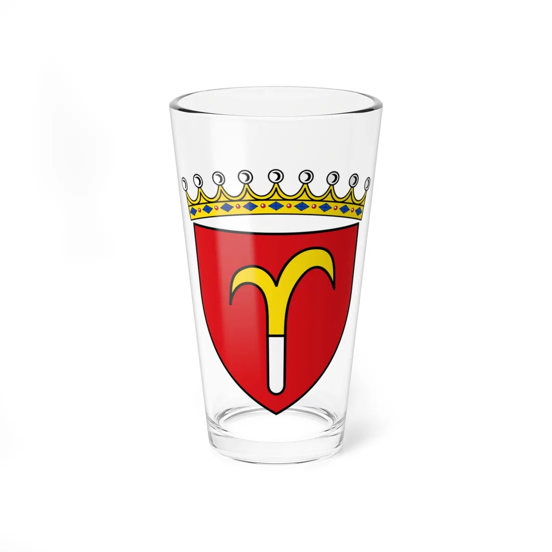 AUT Mattersburg COA (Austria) (Coat of Arms) Pint Glass 16oz 16oz - Go Mug Yourself