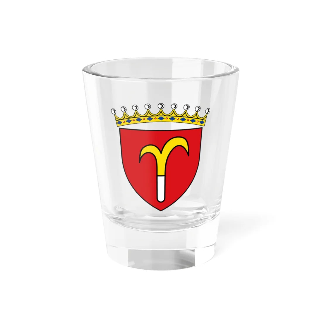 AUT Mattersburg COA (Austria) (Coat of Arms) Shot Glass 1.5oz 1.5oz - Go Mug Yourself