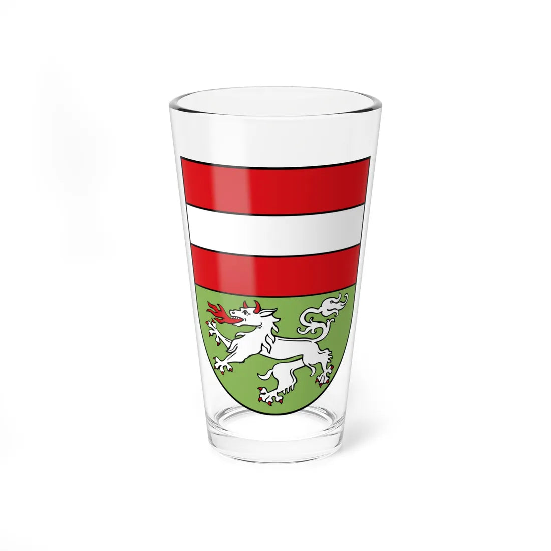 AUT Mödling COA (Austria) (Coat of Arms) Pint Glass 16oz 16oz - Go Mug Yourself