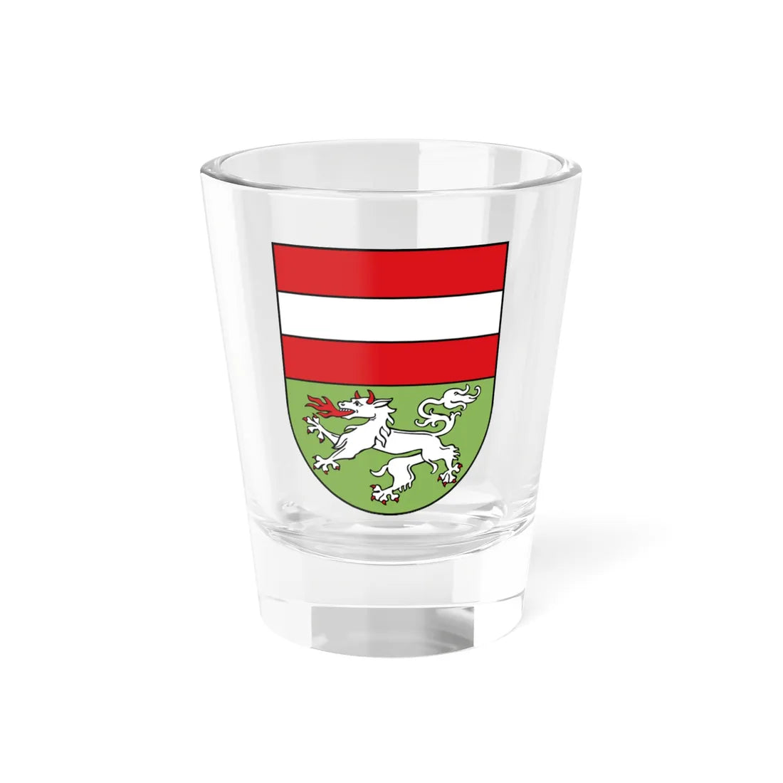 AUT Mödling COA (Austria) (Coat of Arms) Shot Glass 1.5oz 1.5oz - Go Mug Yourself