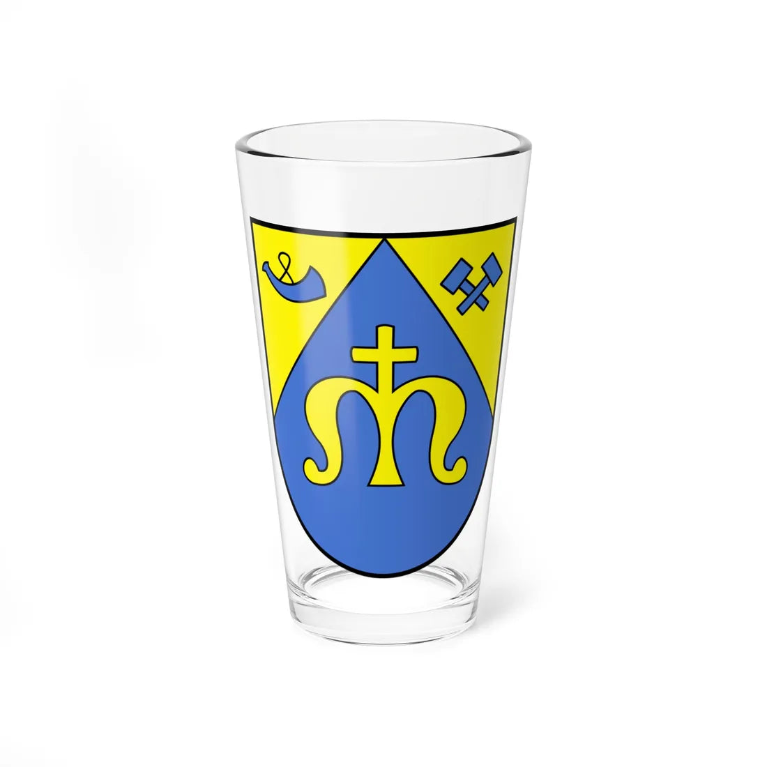 AUT Neuberg an der Mürz COA (Austria) (Coat of Arms) Pint Glass 16oz 16oz - Go Mug Yourself