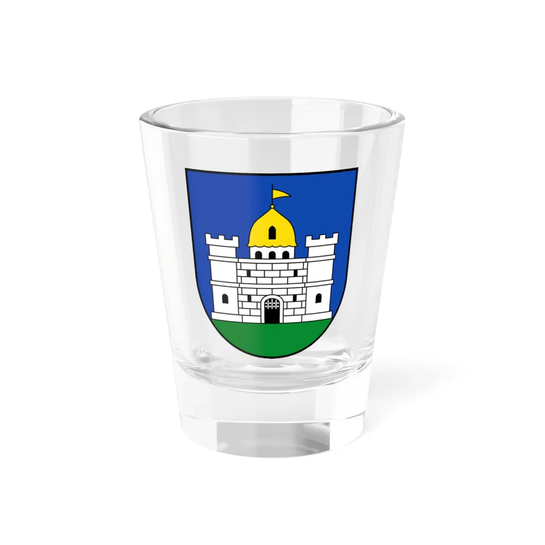 AUT Obdach COA 2016 (Austria) (Coat of Arms) Shot Glass 1.5oz 1.5oz - Go Mug Yourself