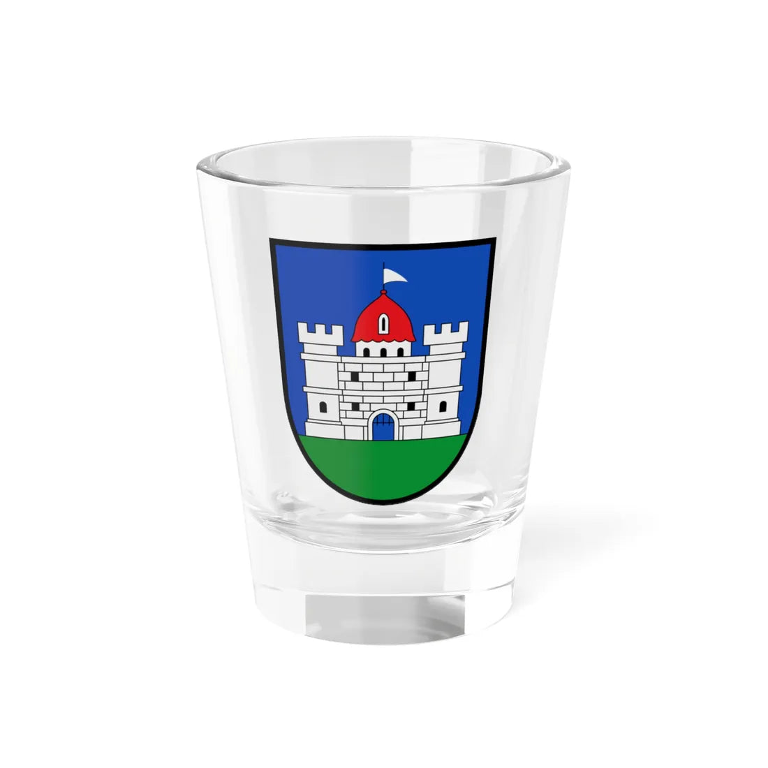 AUT Obdach COA (Austria) (Coat of Arms) Shot Glass 1.5oz 1.5oz - Go Mug Yourself