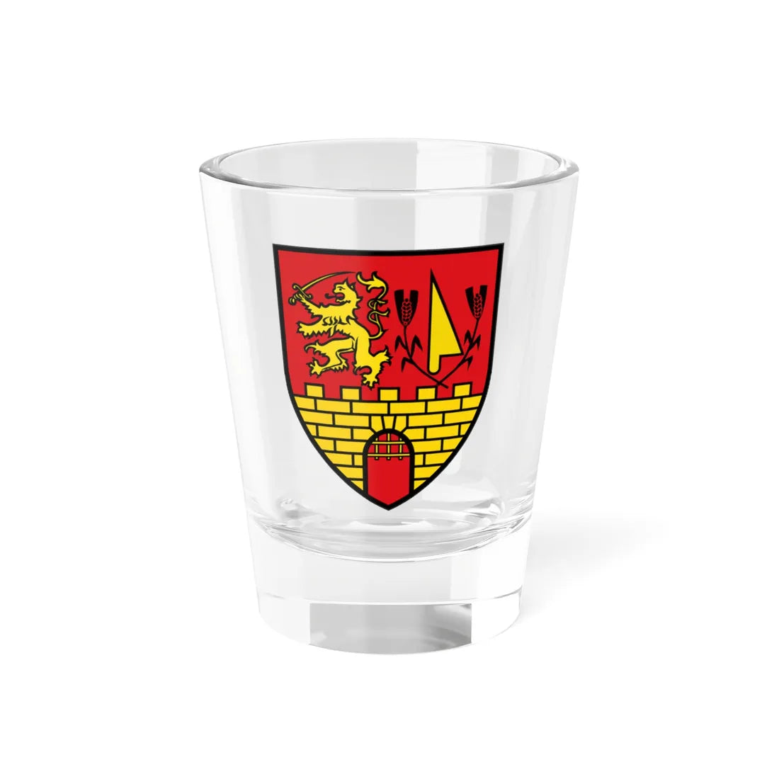 AUT Oberpullendorf COA (Austria) (Coat of Arms) Shot Glass 1.5oz 1.5oz - Go Mug Yourself