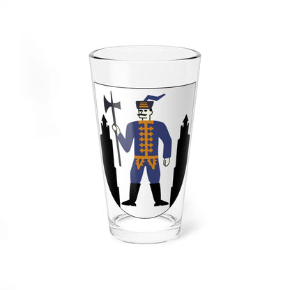 AUT Oberwart COA (Austria) (Coat of Arms) Pint Glass 16oz 16oz - Go Mug Yourself
