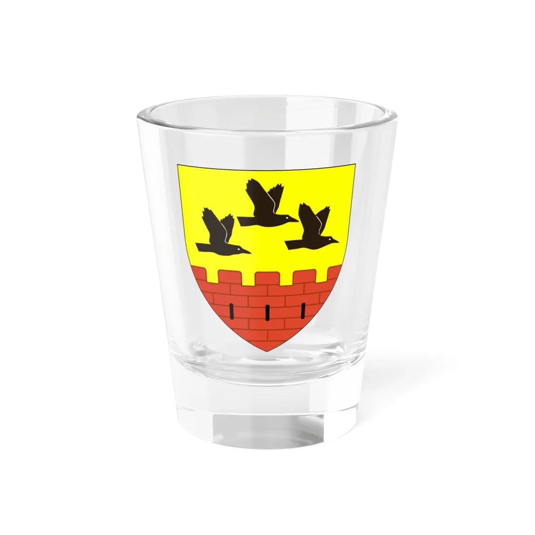 AUT Rabensburg COA (Austria) (Coat of Arms) Shot Glass 1.5oz 1.5oz - Go Mug Yourself