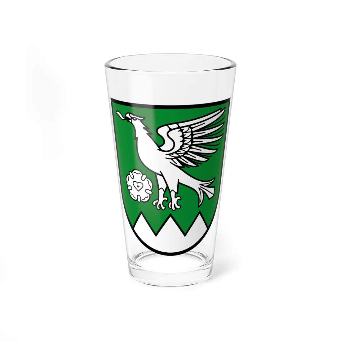 AUT Ramsau am Dachstein COA (Austria) (Coat of Arms) Pint Glass 16oz 16oz - Go Mug Yourself