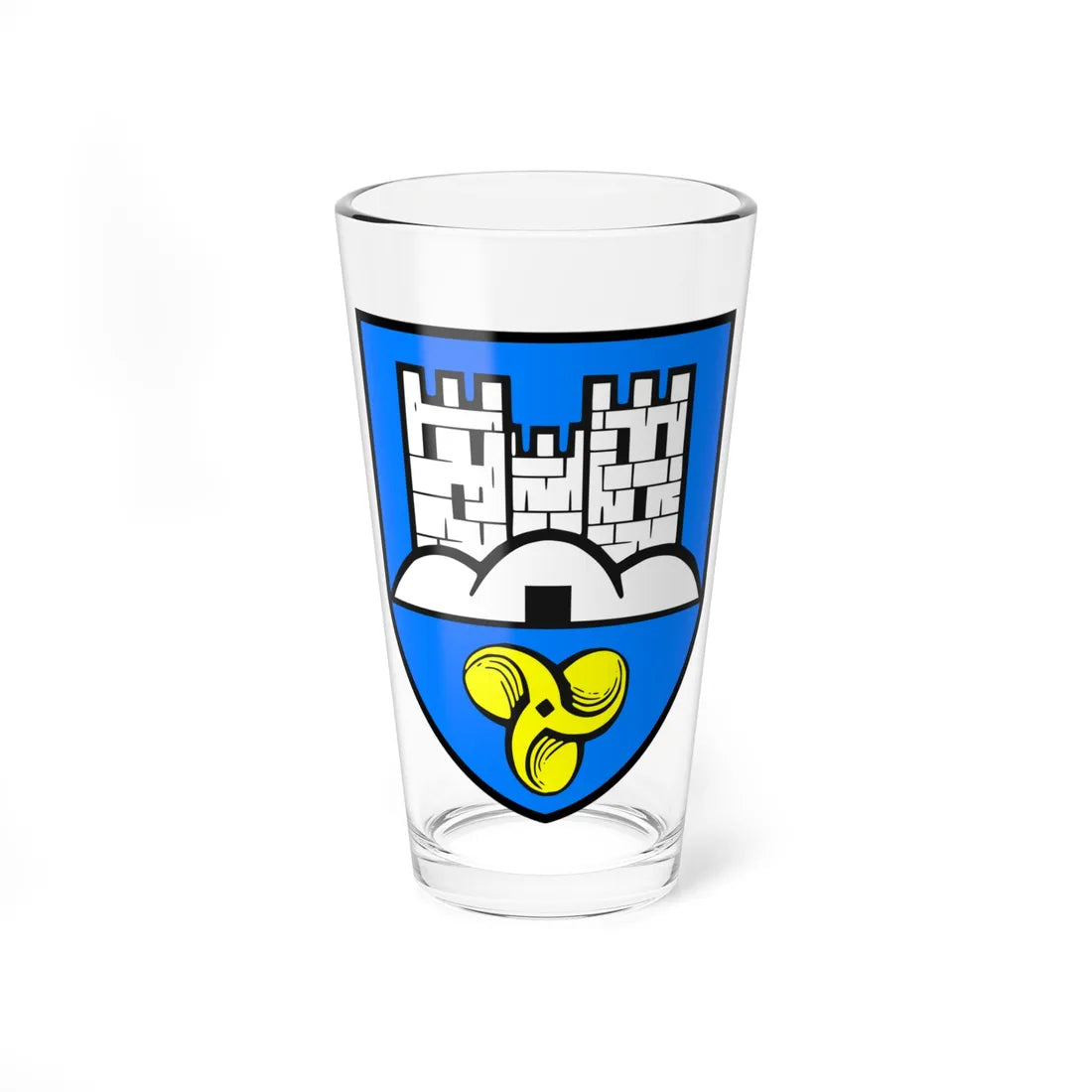 AUT Sankt Stefan ob Leoben COA (Austria) (Coat of Arms) Pint Glass 16oz 16oz - Go Mug Yourself