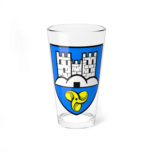 AUT Sankt Stefan ob Leoben COA (Austria) (Coat of Arms) Pint Glass 16oz 16oz - Go Mug Yourself