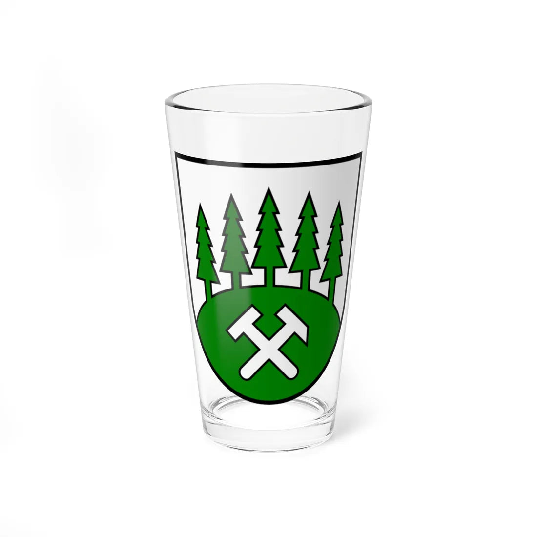AUT Unterkohlstätten COA (Austria) (Coat of Arms) Pint Glass 16oz 16oz - Go Mug Yourself