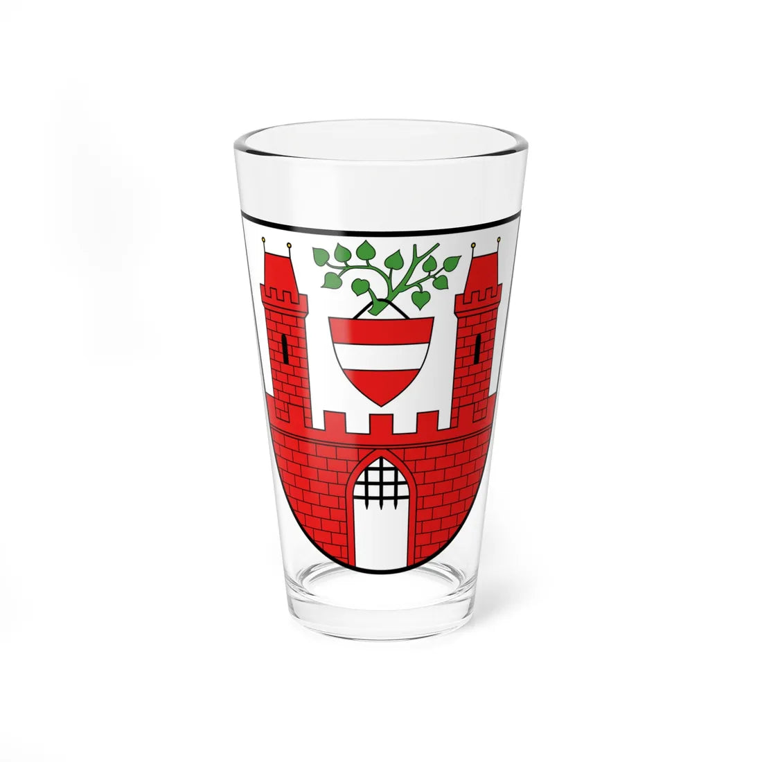 AUT Ybbs an der Donau COA (Austria) (Coat of Arms) Pint Glass 16oz 16oz - Go Mug Yourself