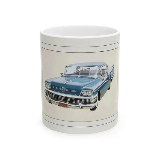 Automobile illustration 1 - White Coffee Mug 11oz - Go Mug Yourself