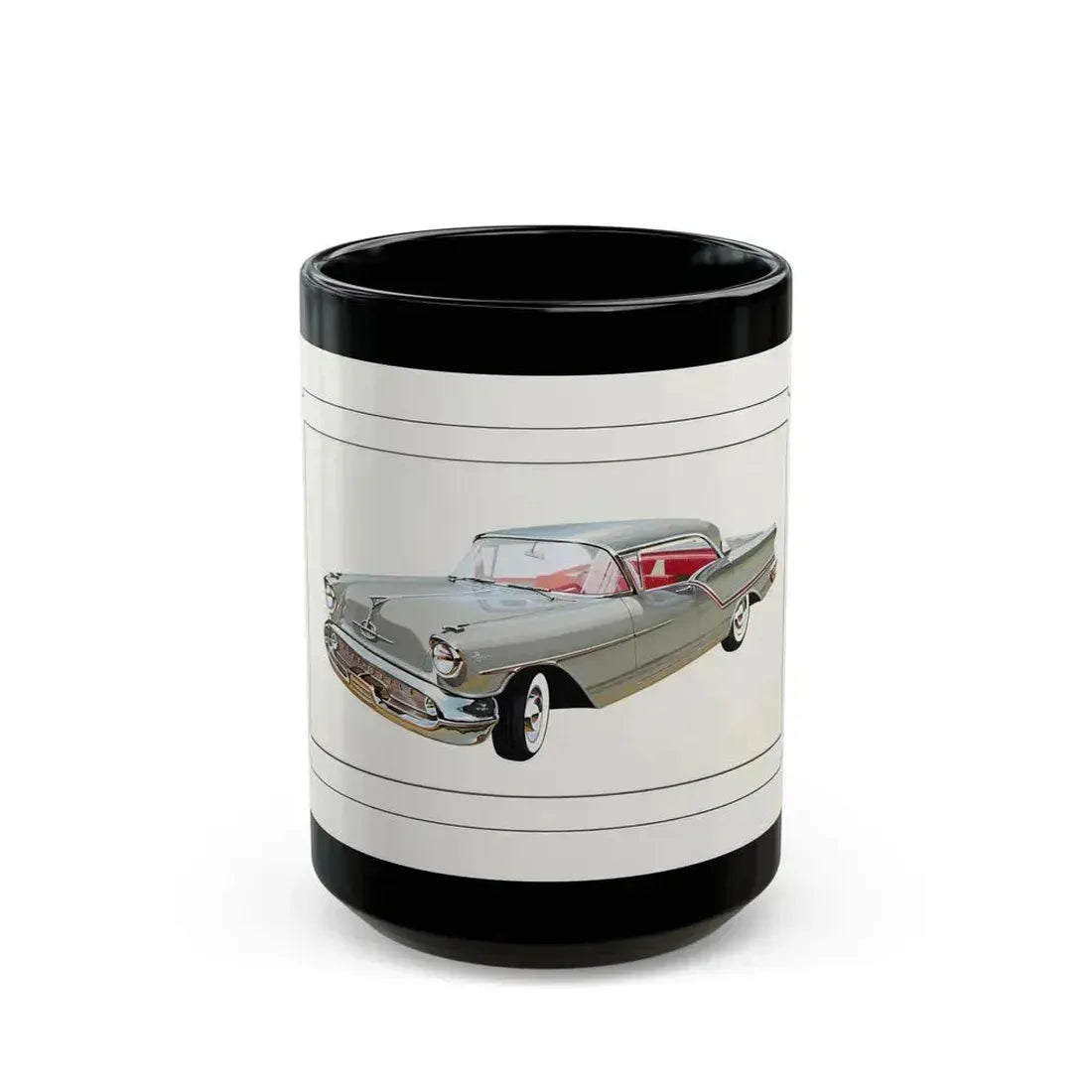Automobile illustration 2 - Black Coffee Mug 15oz - Go Mug Yourself