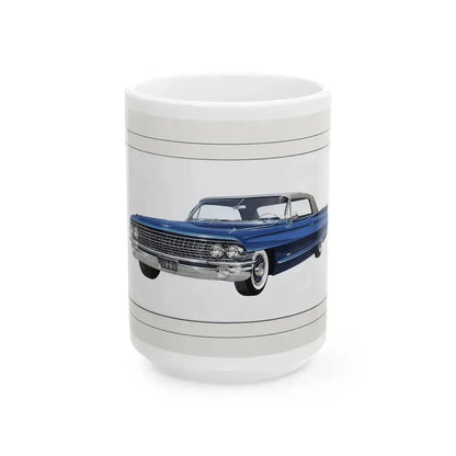 Automobile illustration 3 - White Coffee Mug 15oz - Go Mug Yourself