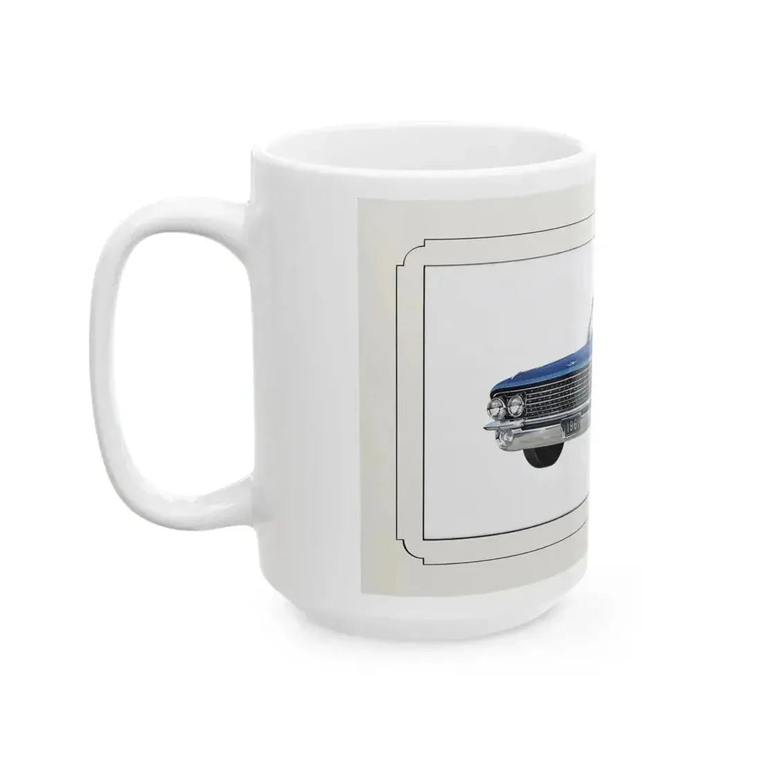 Automobile illustration 3 - White Coffee Mug - Go Mug Yourself