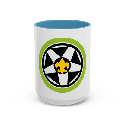 Automotive Maintenance (Boy Scout Merit Badge) Accent Coffee Mug 15oz Light Blue - Go Mug Yourself