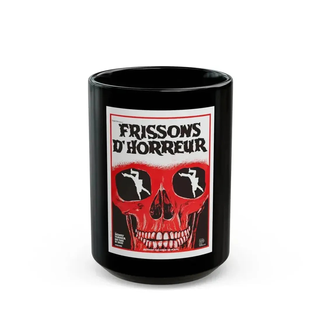 AUTOPSY (FRENCH) 1975 Movie Poster - Black Coffee Mug 15oz - Go Mug Yourself
